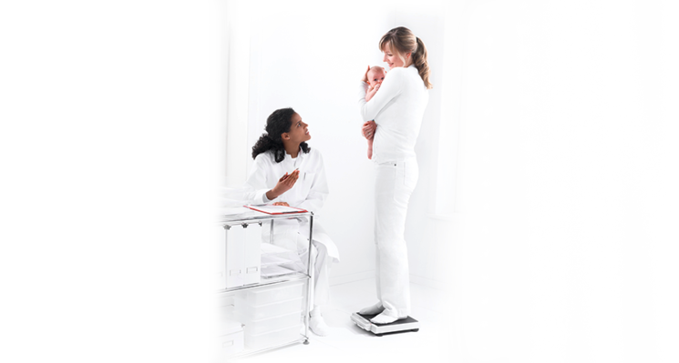 seca 878 - Class III digital flat scale with foot switches & double display