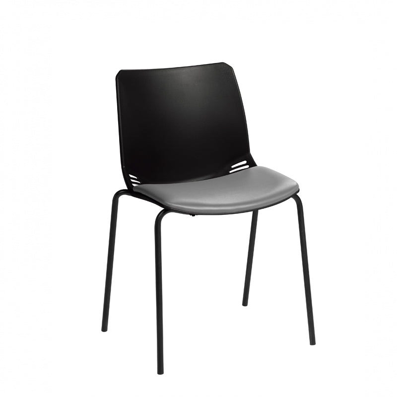 Sunflower - Neptune Visitor Chair with Grey Vinyl Upholstered Seat Pad