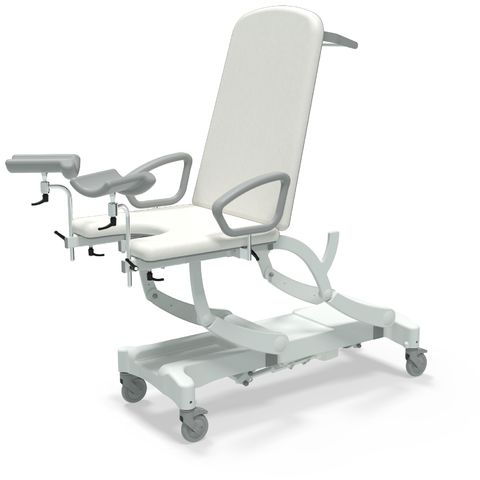 Seers - CLINNOVA Gynae 2 Electric couch, electric back rest and gas assisted foot rest, premium base with wheel and switch options (265Kg SWL)
