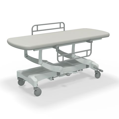 Seers - CLINNOVA Mobile Hygiene Hydraulic Table Large (190cm), incl. side support rails with wheel and base options (265Kg SWL)