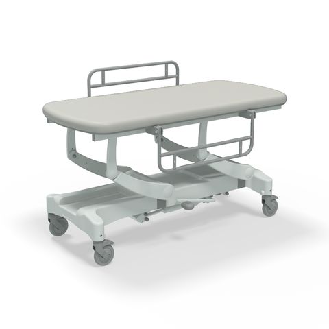 Seers - CLINNOVA Mobile Hygiene Hydraulic Table Medium (155cm), incl. side support rails with wheel and base options (265Kg SWL)