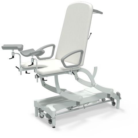 Seers - CLINNOVA Gynae 1 Electric couch, gas assisted back and foot rest, premium base with wheel and foot switch options (265Kg SWL)