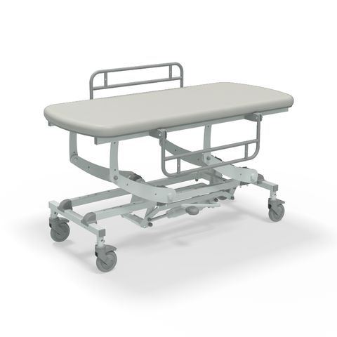 Seers - CLINNOVA Mobile Hygiene Hydraulic Table Medium (155cm), incl. side support rails with wheel and base options (265Kg SWL)