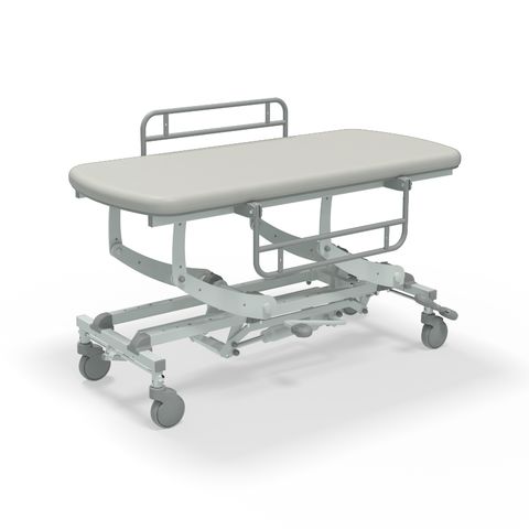 Seers - CLINNOVA Mobile Hygiene Hydraulic Table Medium (155cm), incl. side support rails with wheel and base options (265Kg SWL)