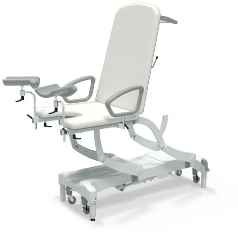 Seers - CLINNOVA Gynae 1 Electric couch, gas assisted back and foot rest, premium base with wheel and foot switch options (265Kg SWL)