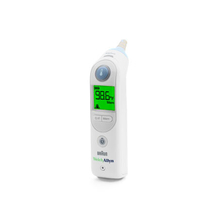 Welch Allyn Braun ThermoScan PRO 6000 Ear Thermometer with Large Cradle