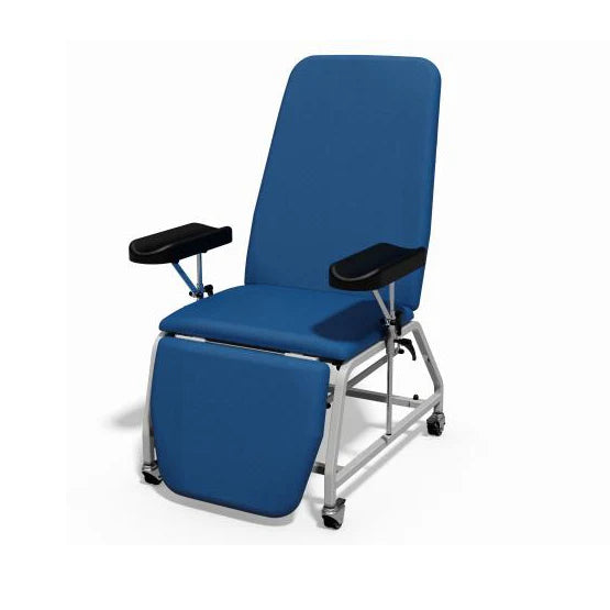 Model 113B Reclining Phlebotomy Chair- Atlantic blue