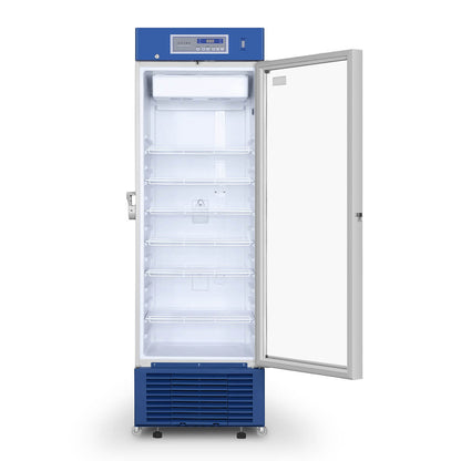 Haier Biomedical Freestanding Pharmacy Refrigerator 410L Glass Door
