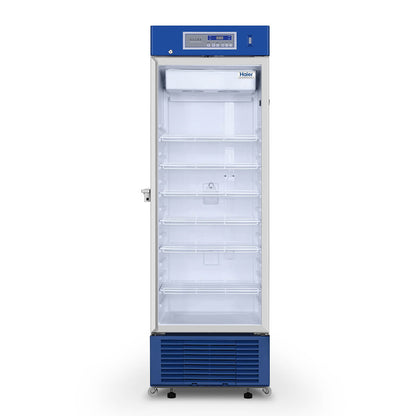 Haier Biomedical Freestanding Pharmacy Refrigerator 410L Glass Door
