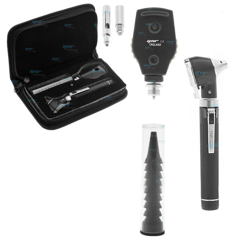 YNR LED F.O Otoscope Ophthalmoscope Opthalmoscope ENT Diagnostic Examination Set