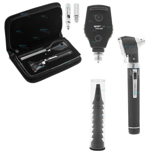 YNR LED F.O Otoscope Ophthalmoscope Opthalmoscope ENT Diagnostic Examination Set