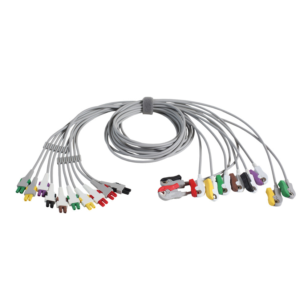 GE ECG Leadwire Set, Base 10, Grabber, IEC Original Medical Accessory 2104748-001
