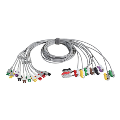 GE ECG Leadwire Set, Base 10, Grabber, IEC Original Medical Accessory 2104748-001