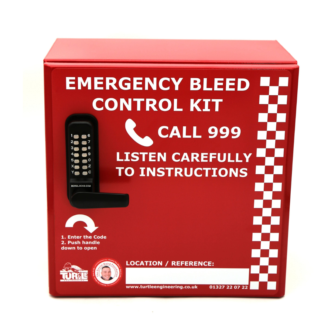Locked emergency Bleed Control Cabinet