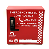 Locked emergency Bleed Control Cabinet