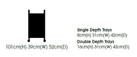VISTA 30 Trolley measurements 