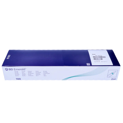 BD Emerald Hypodermic Syringe - Luer Slip Concentric - 2ml x 100