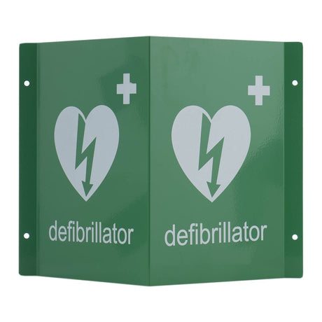 3d metal public access defibrillator wall sign