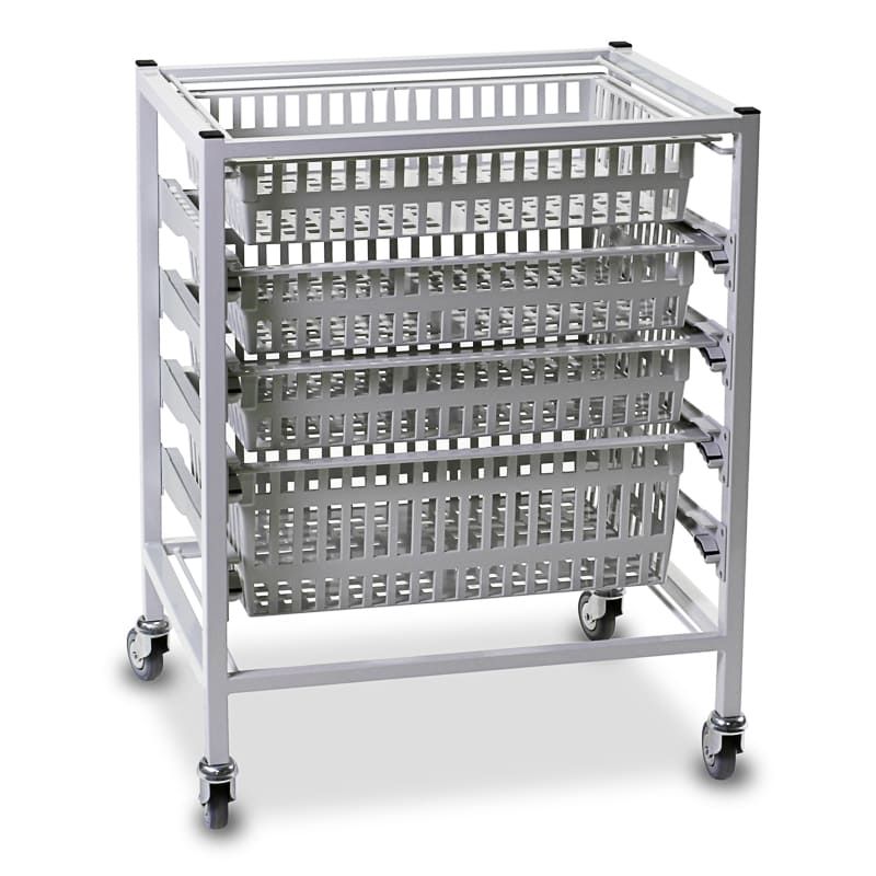TYPE B DISTRIBUTION TROLLEY, SINGLE- COLUMN, MILD STEEL 660 X 455 X 850MM