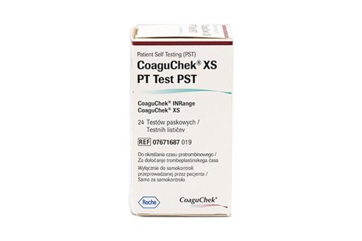 CoaguChek® XS PT Test PST Strips for CoaguChek® INRange and XS meters, pack of 24