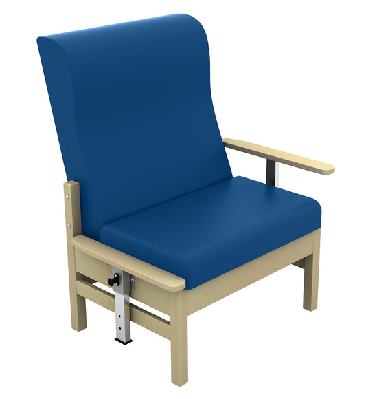 Atlas High Back 40st Bariatric Arm Chair with Drop Arms [Sun-CHA55DA] NAVY