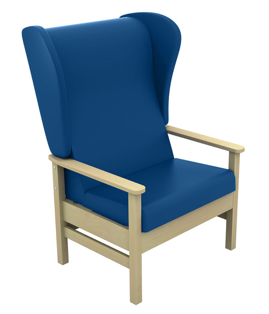Atlas High Back 40st Bariatric Arm Chair with Wings [Sun-CHA56] NAVY