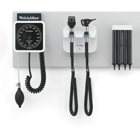 Welch Allyn GS 777 Wall Unit - Coaxial Ophthalmoscope & Diagnostic Otoscope with an Aneroid Sphygmomanometer