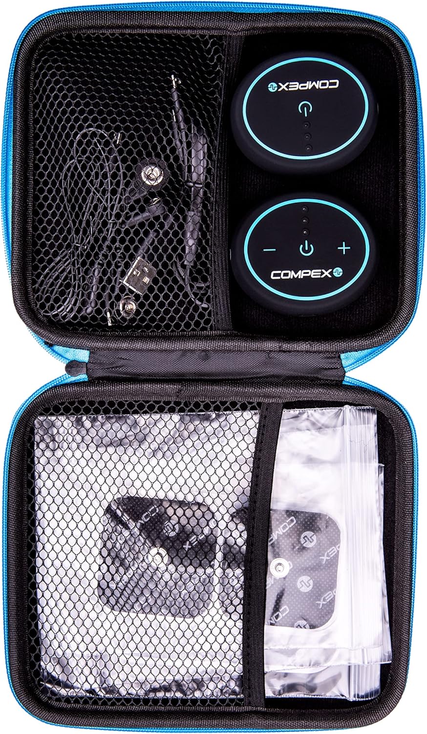 COMPEX - Wireless muscle stimulator Mini TENS, EMS, Massage - 2 independent channels, 6 programmes and controlled by an intuitive app