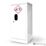 Pharmacy Medical - ACID AND ALKALI CABINET | SINGLE DOOR, ONE SHELF | S, M or L | WHITE