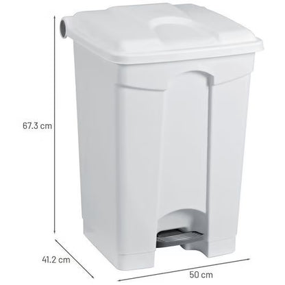 HACCP Plastic Pedal Food Waste Bin 70L - Manutan Expert