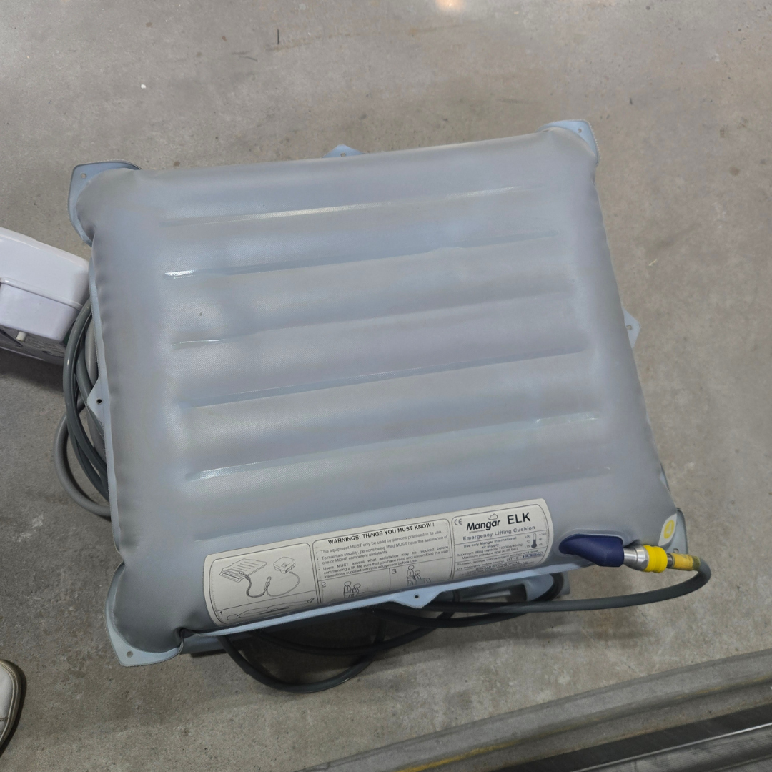 Reconditioned Mangar ELK Emergency Lifting Cushion Bleb Kit A + Airflow MK2 Compressor