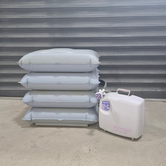 Reconditioned Mangar ELK Emergency Lifting Cushion Bleb Kit D + Airflow MK2 Compressor