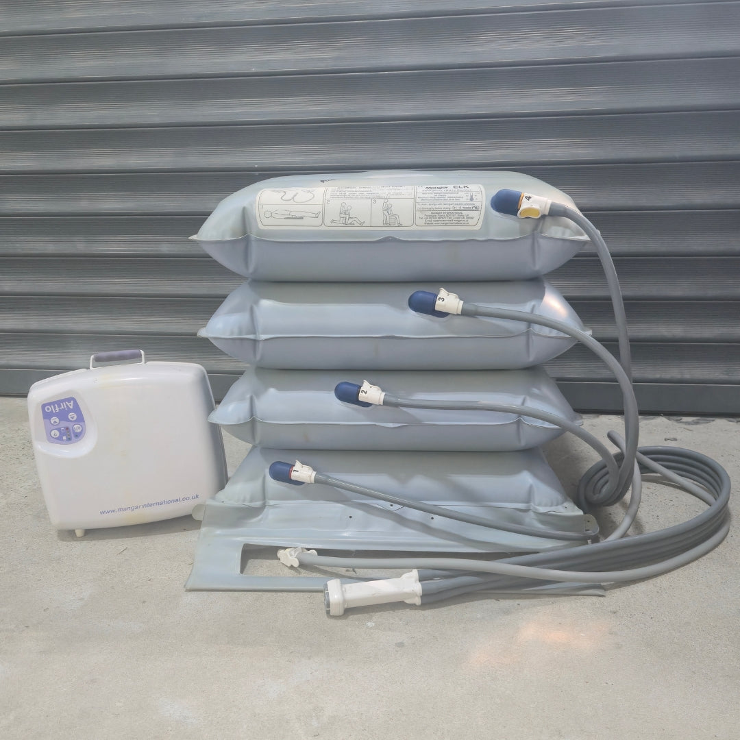 Refurbished Mangar ELK Emergency Lifting Cushion Bleb Kit A + Airflow MK2 Compressor