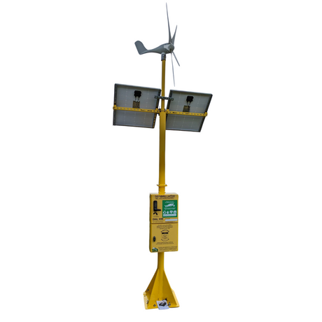 Solar & Wind Powered Defibrillator Cabinet 