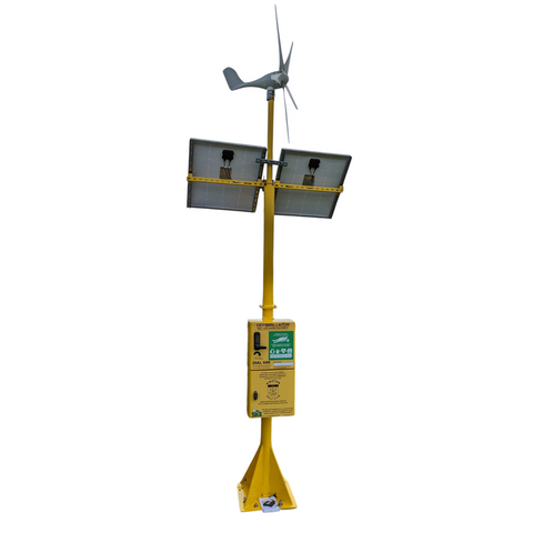 Solar & Wind Powered Defibrillator Cabinet 