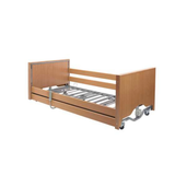 Casa Elite Care Home Bed Low in Beech With Covered Ends & without Side Rails