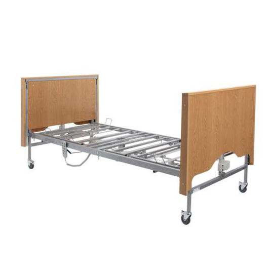 Casa Elite Care Home Bed Low in Beech With Covered Ends & without Side Rails