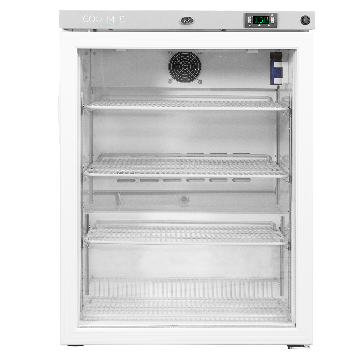 CoolMed CMRTSG125 - Room Temperature Storage Cabinet - Glass Door - 145 Litre