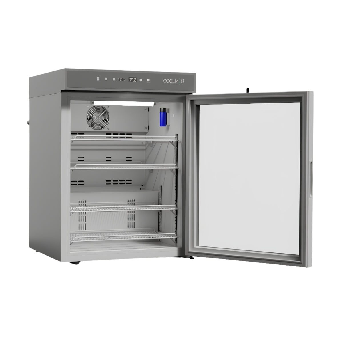 CoolMed CMG125/I Intelligent+ Wi-Fi Medical Fridge – Glass Door – 120 Litre