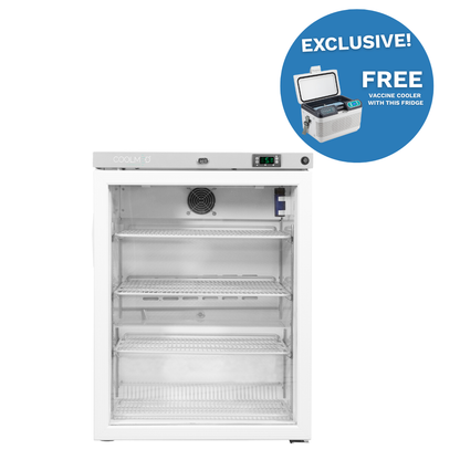 Glass Door Under Counter Medium Medical, Pharmacy, Vaccine Refrigerator CMG125