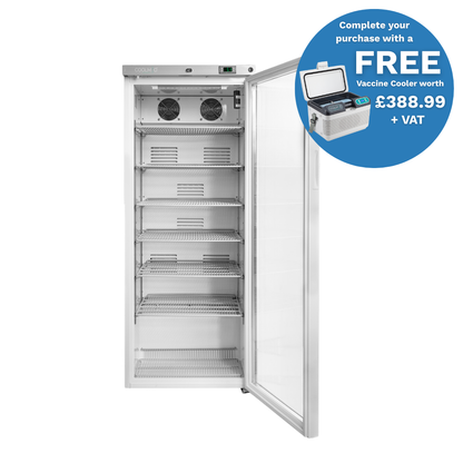 CoolMed CMG300 Medical Fridge – Glass Door – 300 Litre