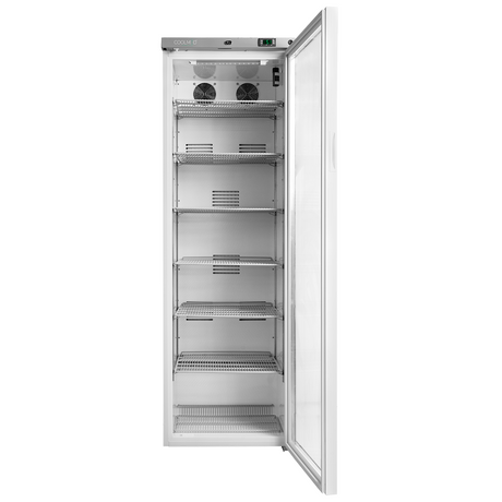 CMRTSG400 Glass Door Room Temperature Storage Cabinet 400L open view