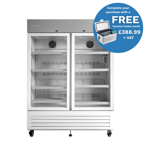 CoolMed CMG500 Medical Fridge - Glass Door - 500 Litre