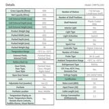 CMRTSG300 CoolMed refrigerator specification sheet