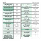 CMRTSG400 CoolMed refrigerator specification sheet