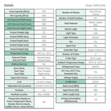 CMRTSG500 CoolMed refrigerator specification sheet