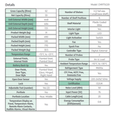 CMRTSG59 refrigerator specification sheet