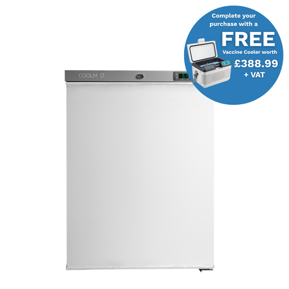CoolMed CMS125 Under Counter Medical Fridge – Solid Door – 145 Litre