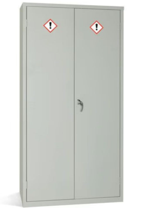 Grey COSHH Cabinet - Secure Hazardous Material Storage - 1830x915mm