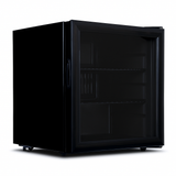 BLACK. Glass door Table Top 50L fridge